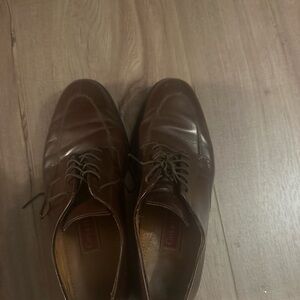 Cole Haan Brown Leather Lace-Up Oxfords